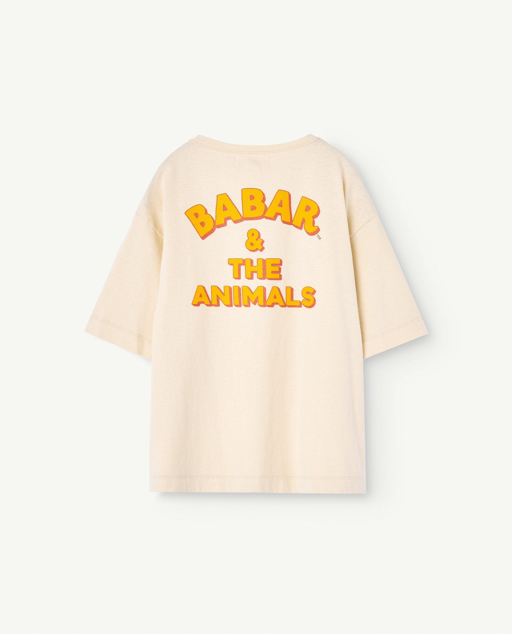 Babar Ecru Rooster Oversize T-Shirt PRODUCT BACK
