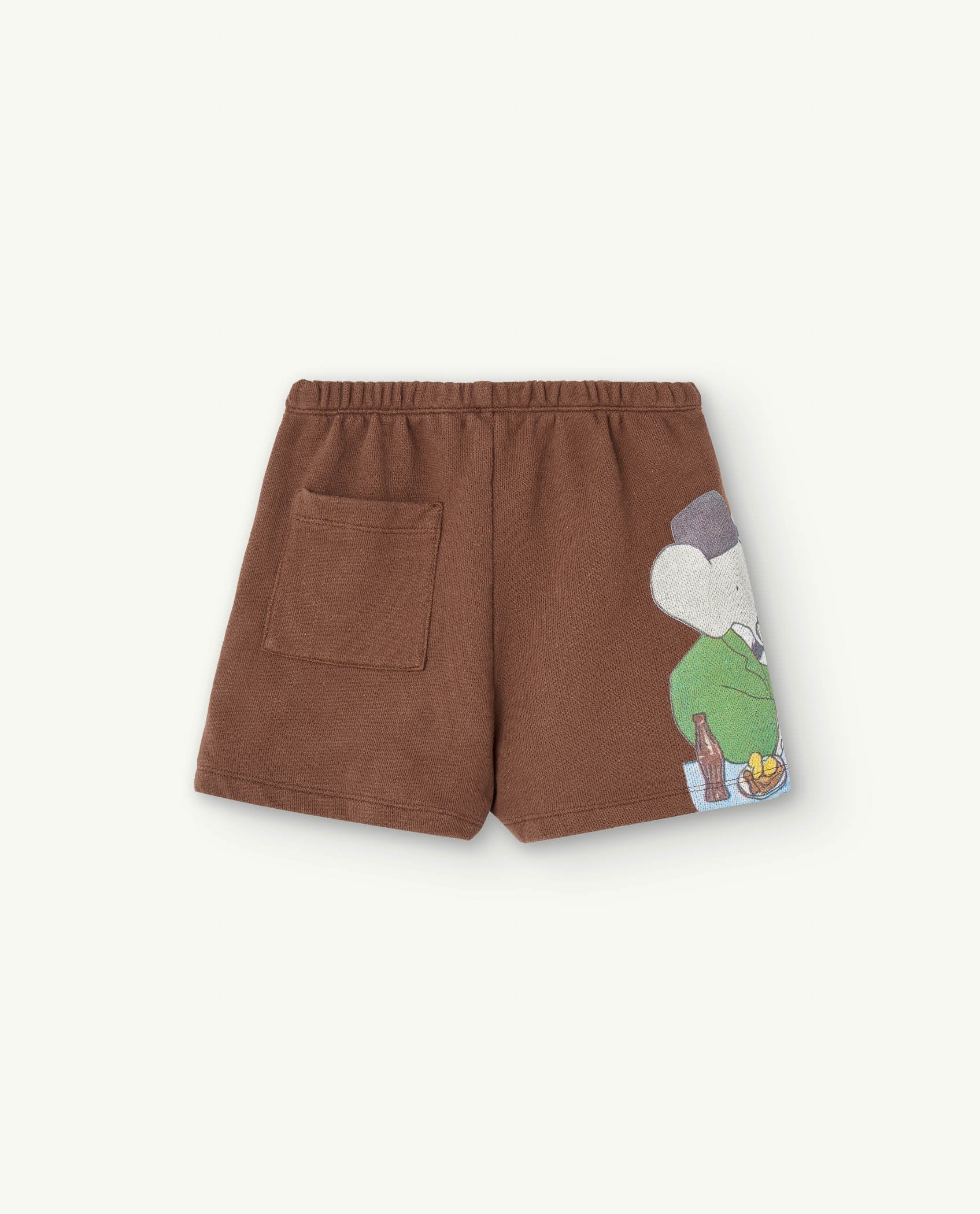 Babar Brown Clam Shorts PRODUCT BACK