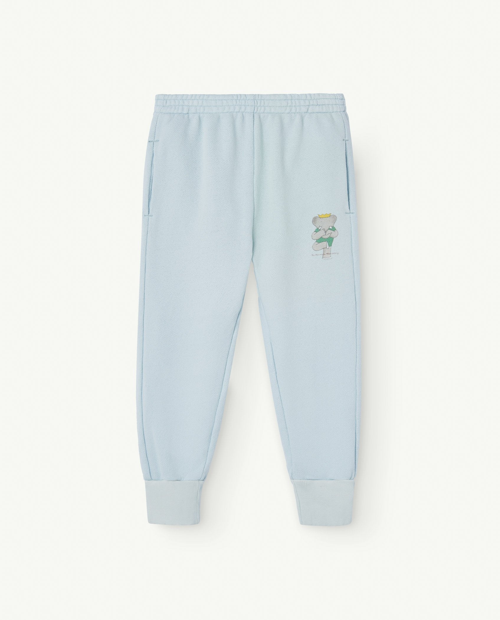 Babar Soft Blue Panther Sweatpants PRODUCT FRONT
