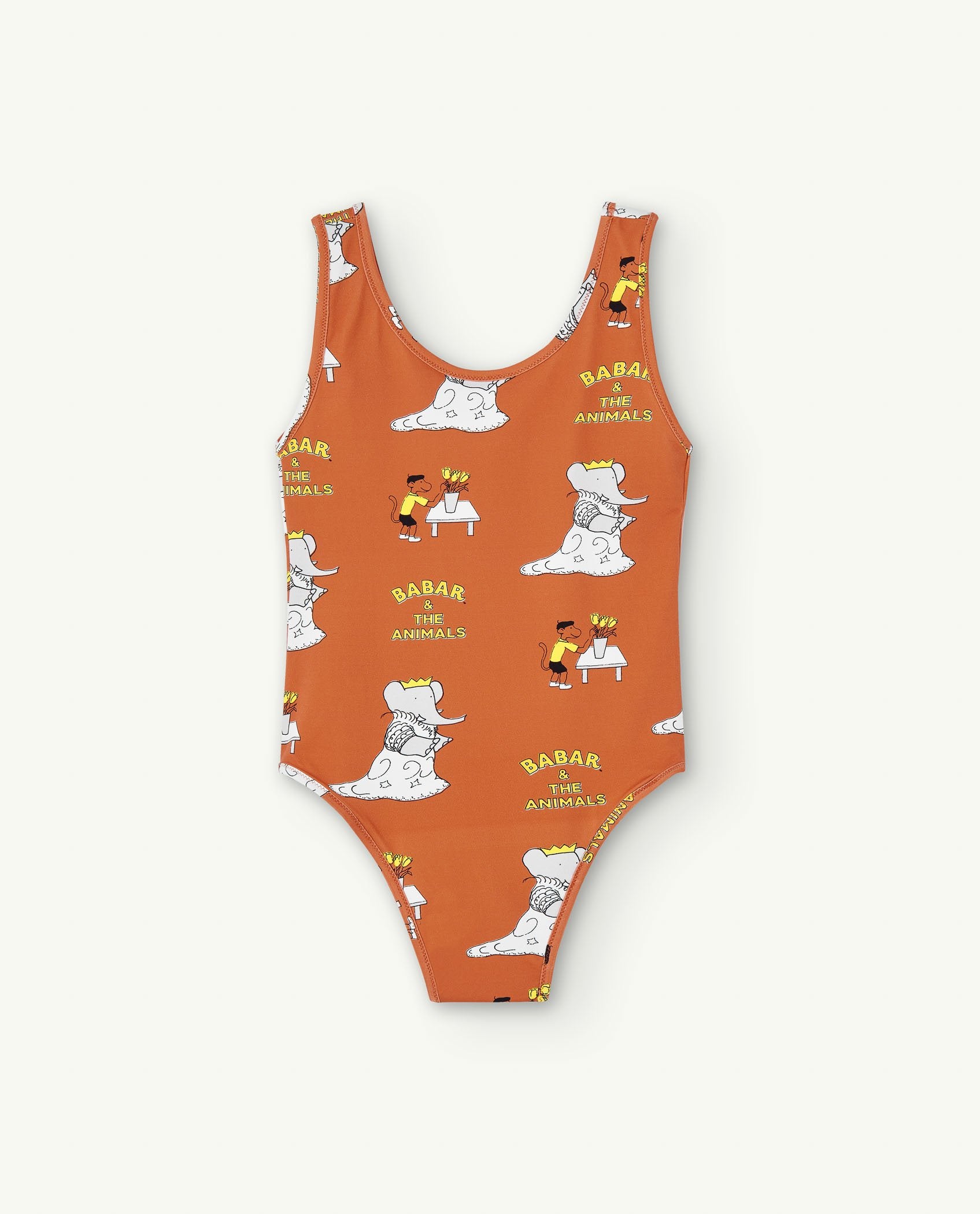 Babar Orange Trout Swimsuit PRODUCT FRONT