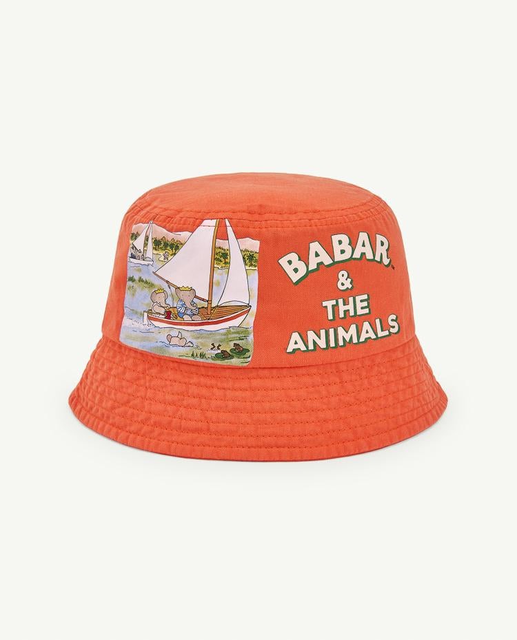 Babar Deep Orange Starfish Bucket Hat COVER