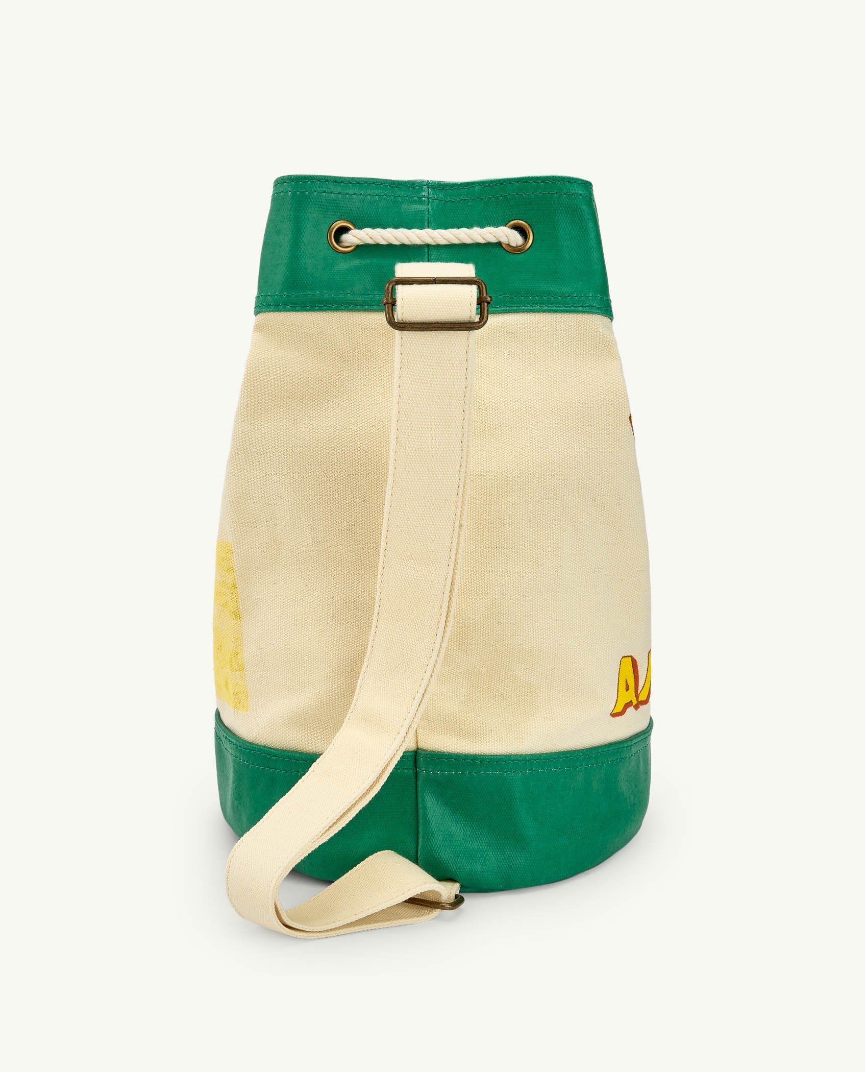 Babar Green Drawstring Backpack PRODUCT BACK