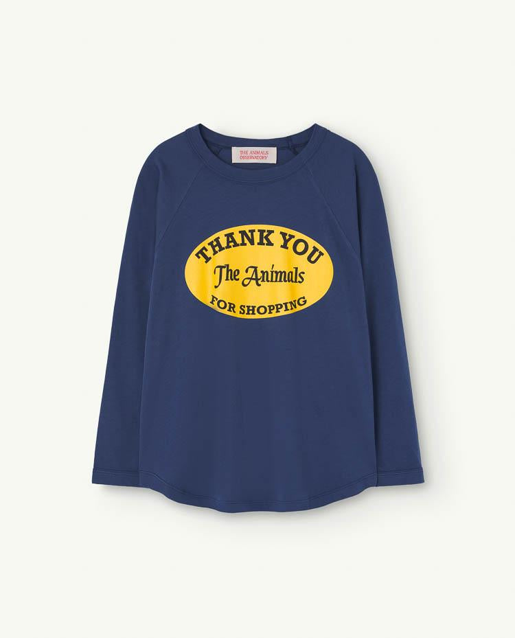Deep Blue Anteater Long Sleeve T-Shirt COVER