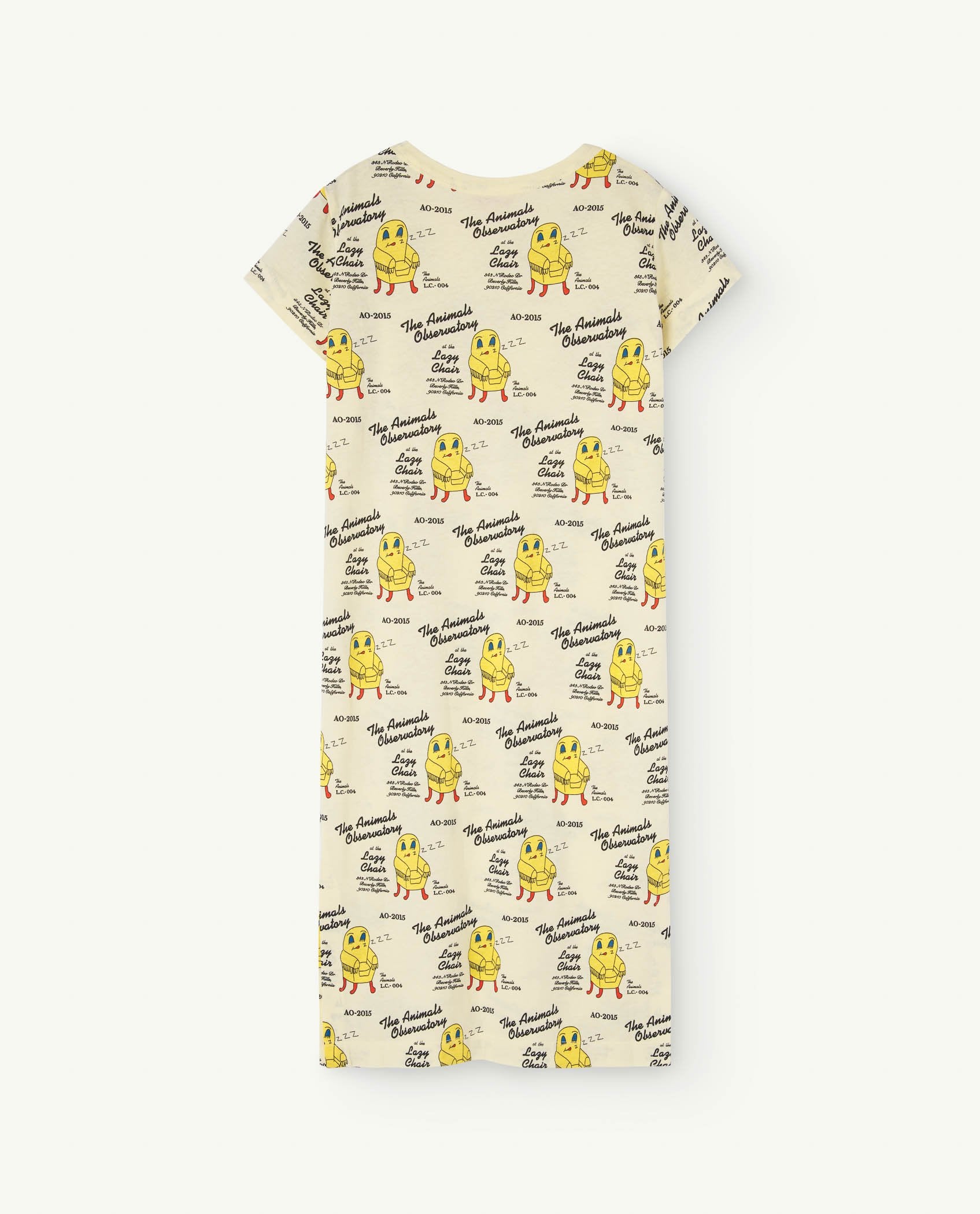 Soft Yellow Gorilla Dress PRODUCT BACK