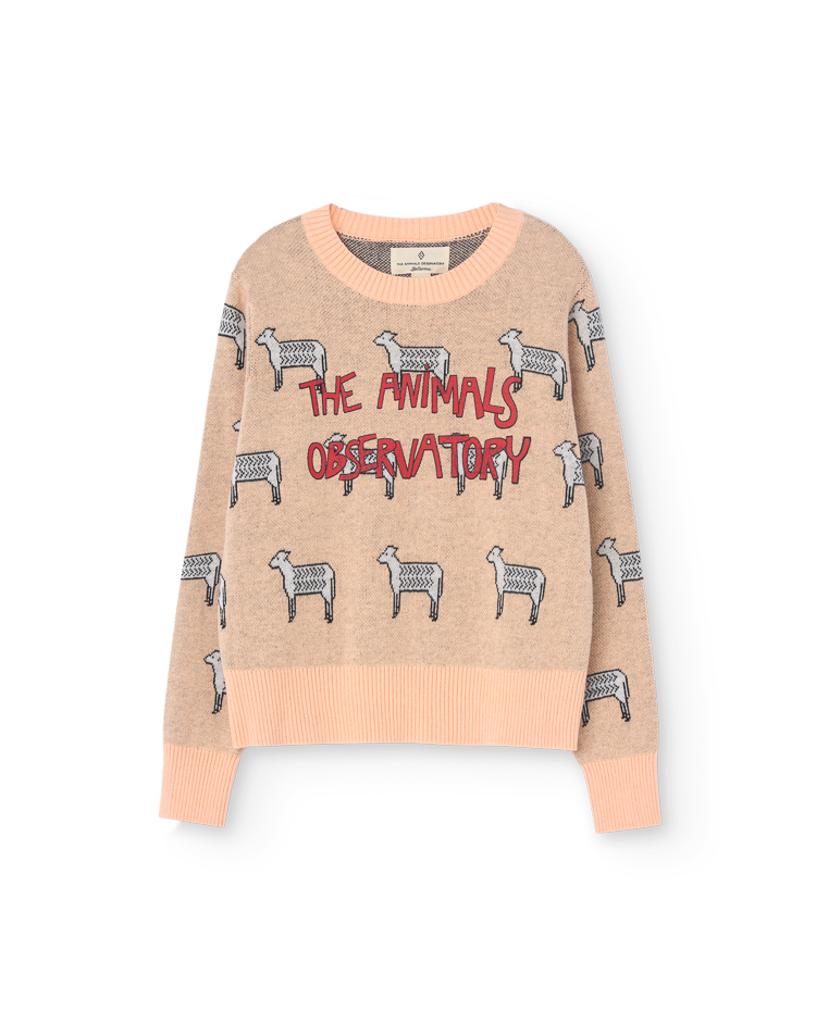 The Animals Observatory Grey Gollie Sweater, Medium Grey Heather