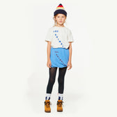 Blue Kitten Skirt MODEL FRONT