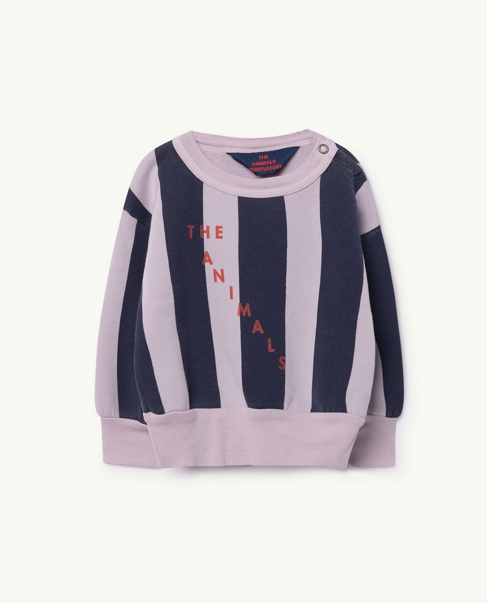 Purple Stripes Bear Sweatshirt PRODUCT FRONT