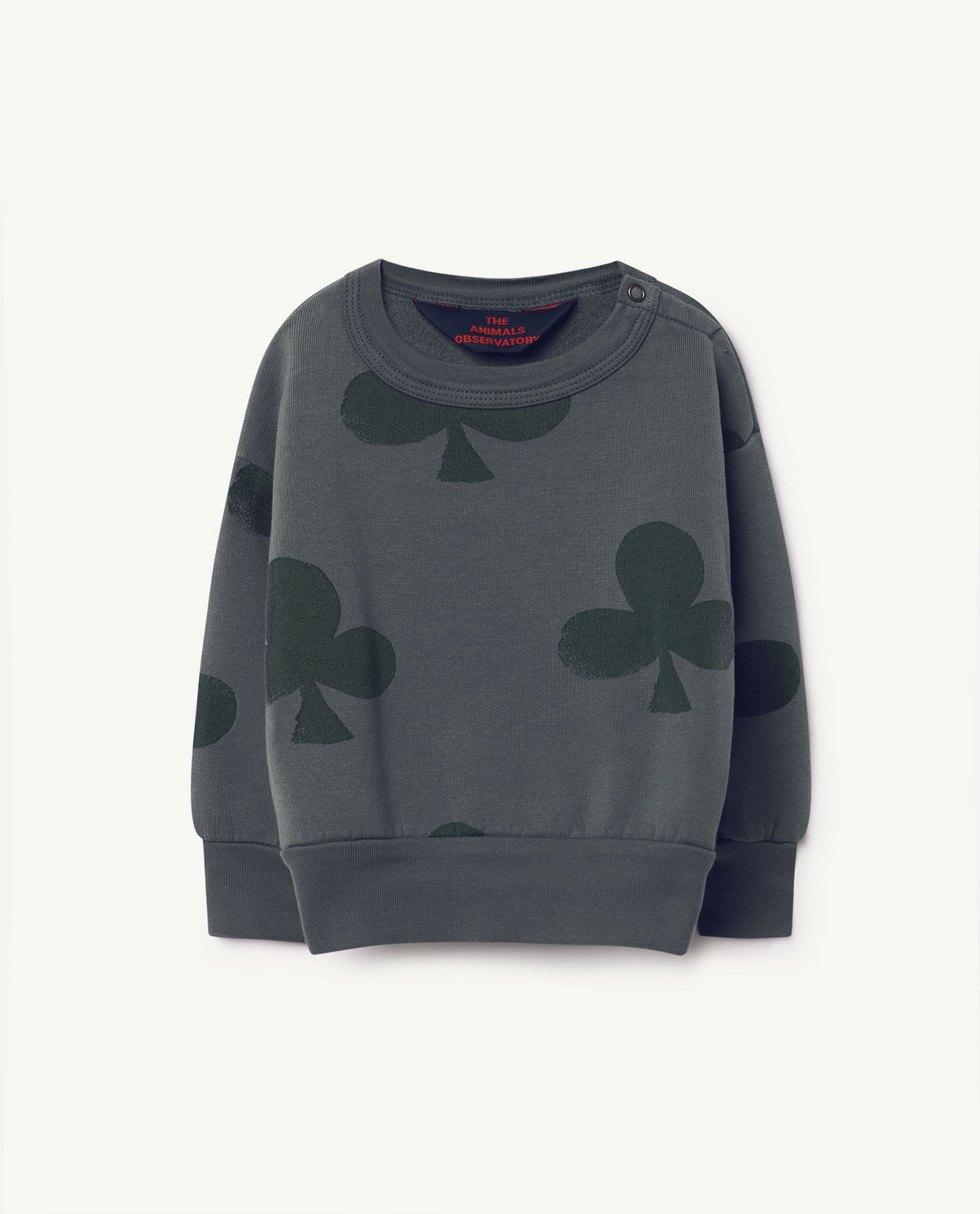 Blue Poker Bear Sweatshirt PRODUCT FRONT
