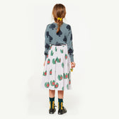 Print Jellyfish Skirt MODEL BACK