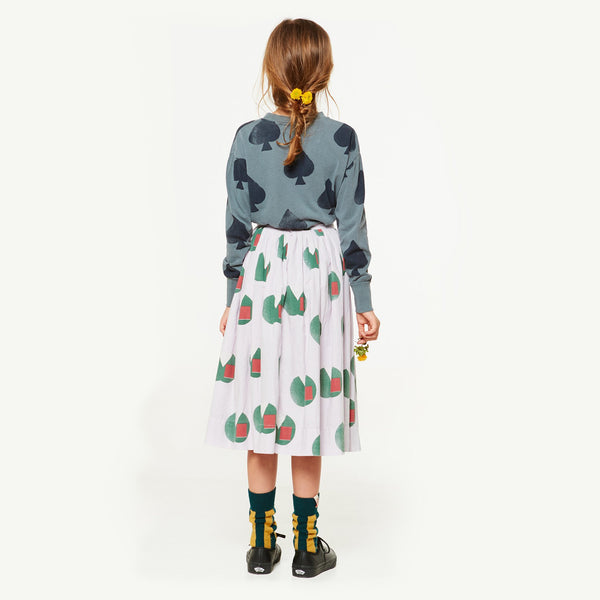 Print Jellyfish Skirt MODEL BACK