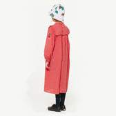 Red Hummingbird Dress MODEL BACK