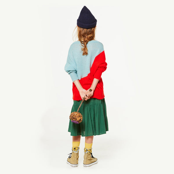 Green Bird Skirt MODEL BACK