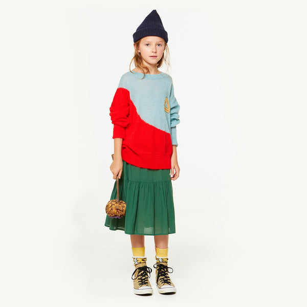 Green Bird Skirt MODEL FRONT
