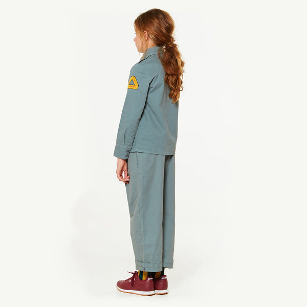 Grey Twill Coyote Shirt MODEL BACK