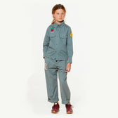 Grey Twill Coyote Shirt MODEL FRONT