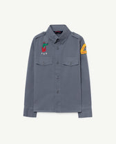Grey Twill Coyote Shirt PRODUCT FRONT