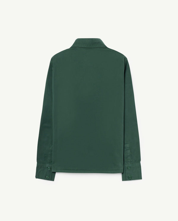 Green Twill Coyote Shirt PRODUCT BACK