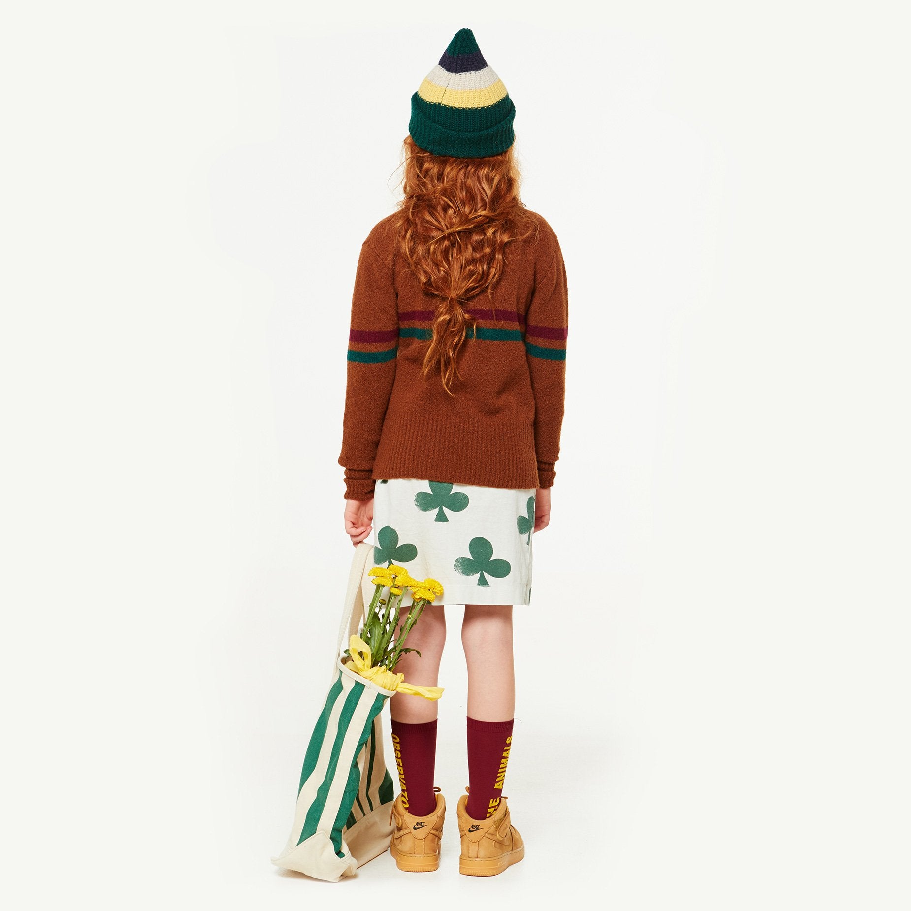 Brown Toucan Sweater MODEL BACK