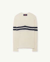 White Toucan Sweater PRODUCT FRONT