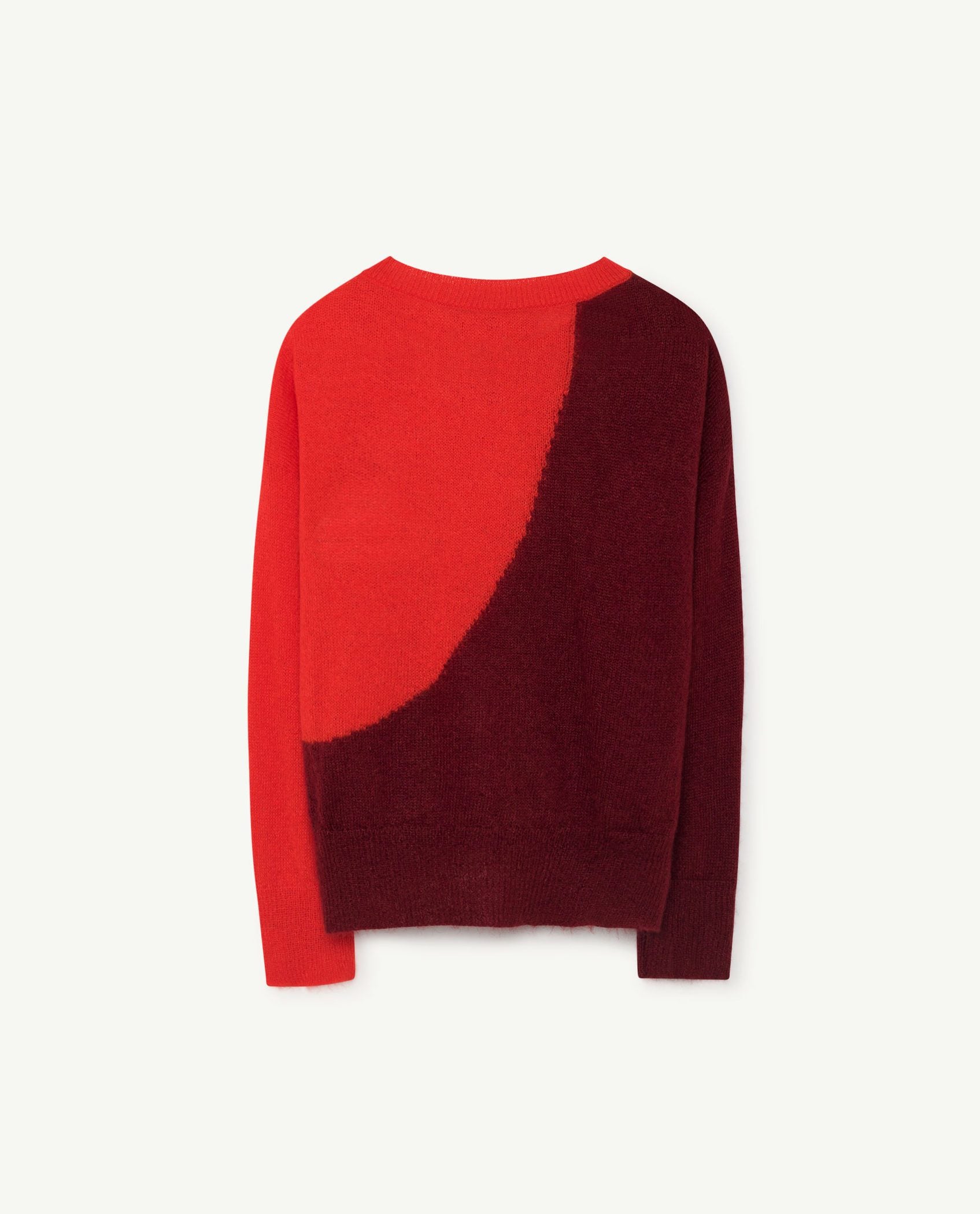 Red Bicolor Bull Sweater PRODUCT BACK