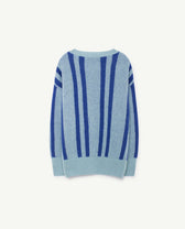 Blue Geometric Bull Sweater PRODUCT BACK