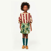 Green Worm Kids Socks MODEL FRONT