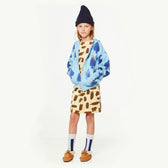 Blue Skunk Kids Socks MODEL FRONT