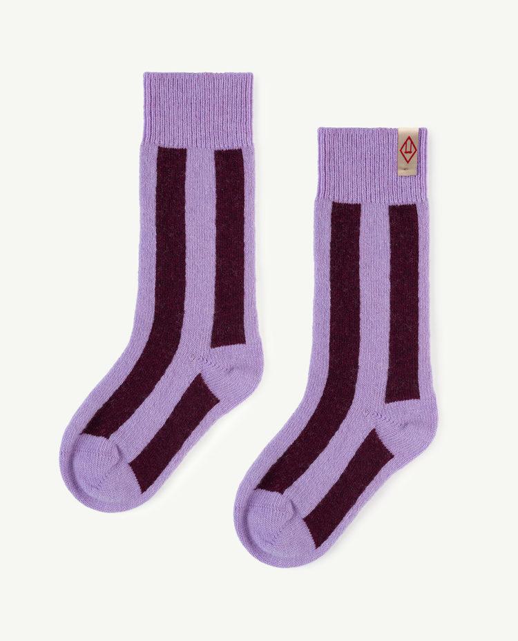 Purple Skunk Kids Socks COVER
