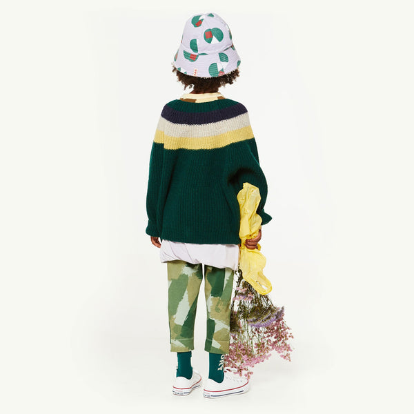Green Raven Sweater MODEL BACK