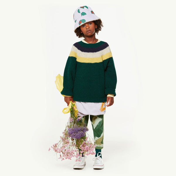Green Raven Sweater MODEL FRONT