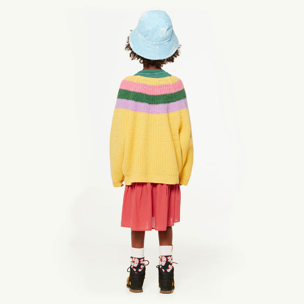 Yellow Raven Sweater MODEL BACK