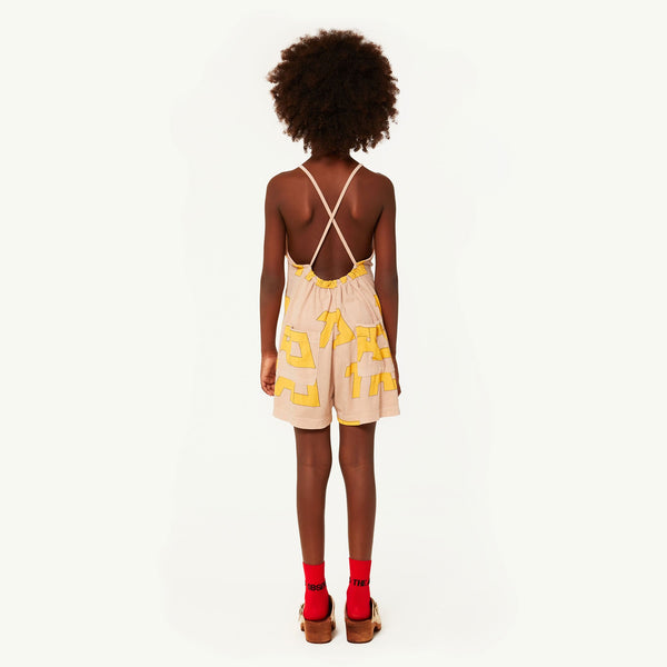 Pink Guecko Jumpsuit MODEL BACK