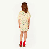 Yellow Dragon Dress MODEL BACK