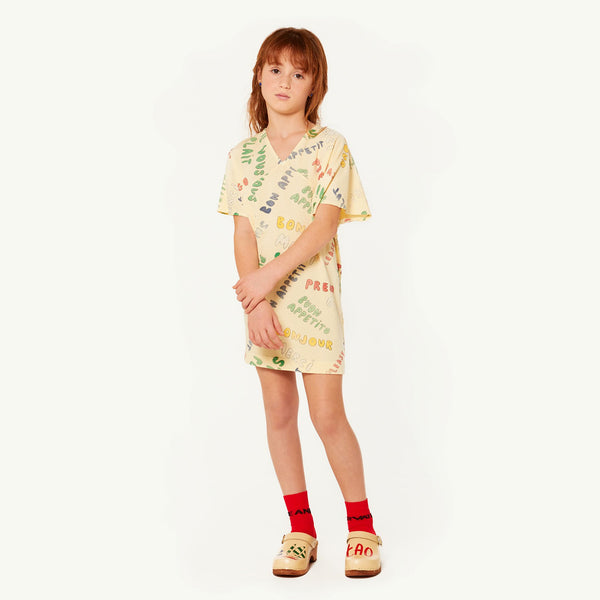 Yellow Dragon Dress MODEL FRONT