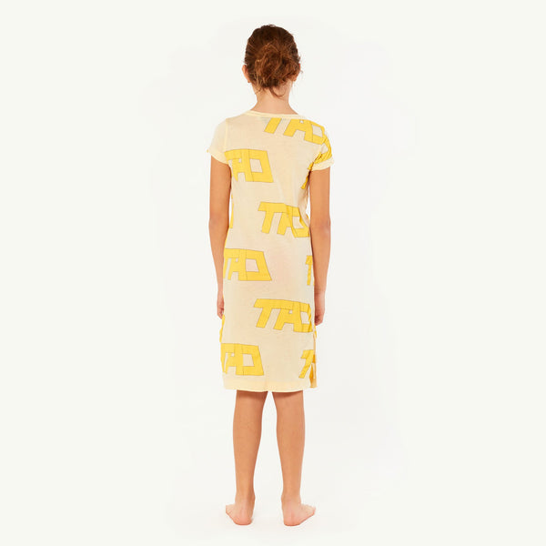 Yellow Gorilla Dress MODEL BACK