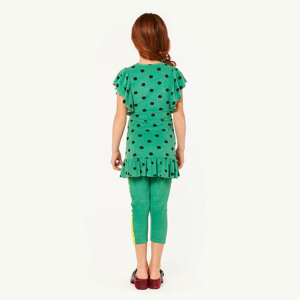 Green Whale Dress MODEL BACK