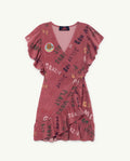 Maroon Whale Dress