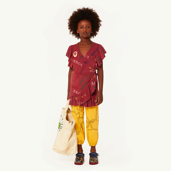 Maroon Whale Dress MODEL FRONT