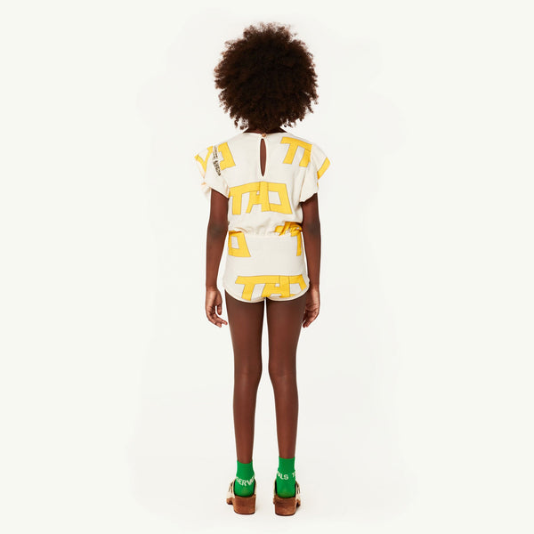 White Koala Jumpsuit MODEL BACK