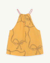 Yellow Mandrill Top PRODUCT BACK