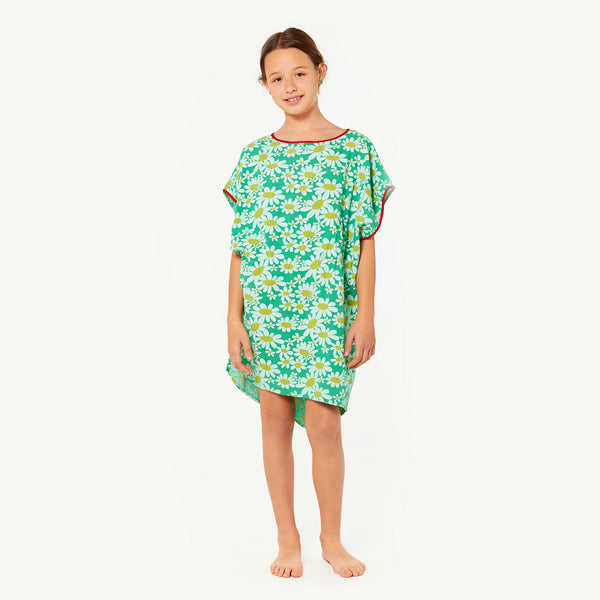Green Hummingbird Dress MODEL FRONT