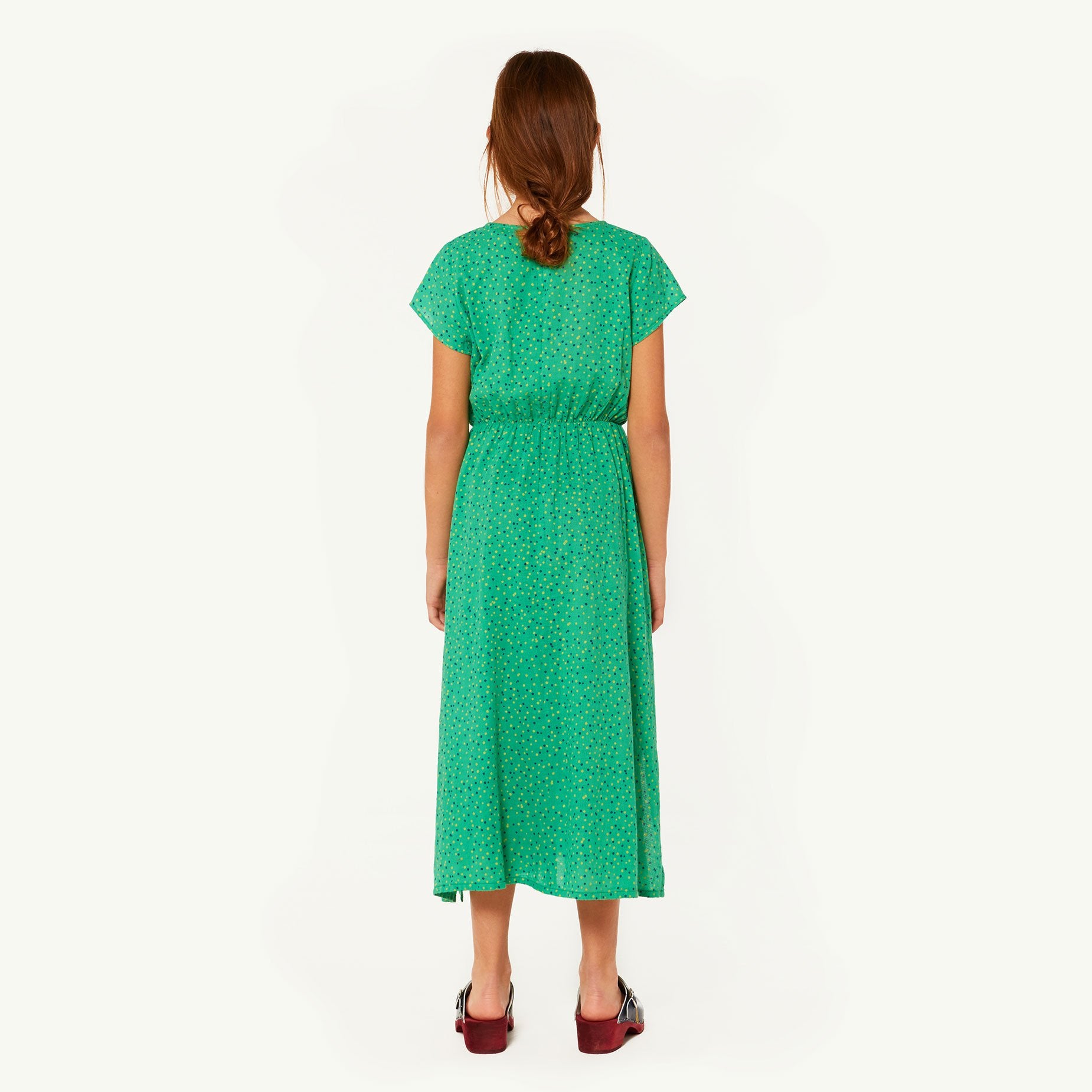 Green Marten Dress MODEL BACK