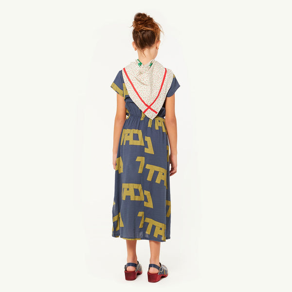 Blue Marten Dress MODEL BACK