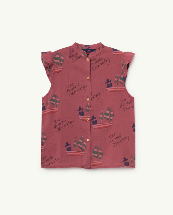 Maroon Kangaroo Shirt PRODUCT FRONT