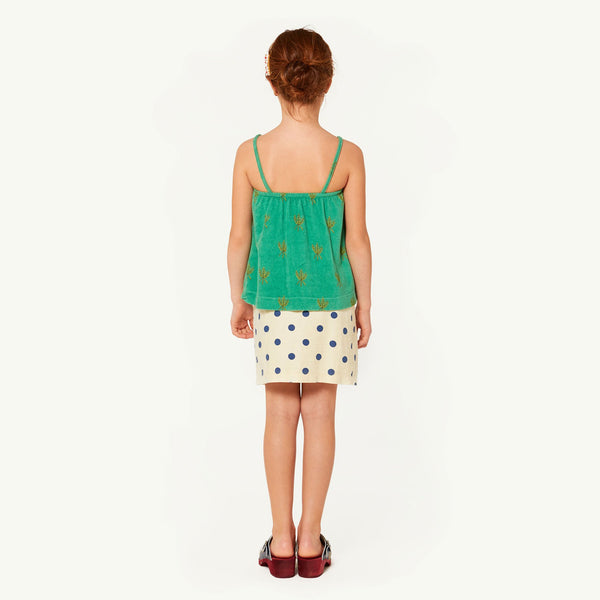 White Cat Skirt MODEL BACK