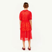 Red Dolphin Dress MODEL BACK