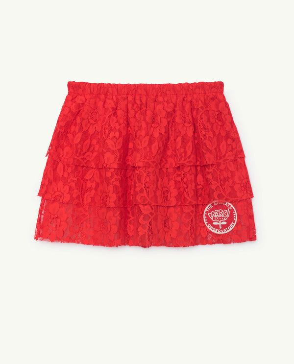 Red Turkey Skirt PRODUCT FRONT