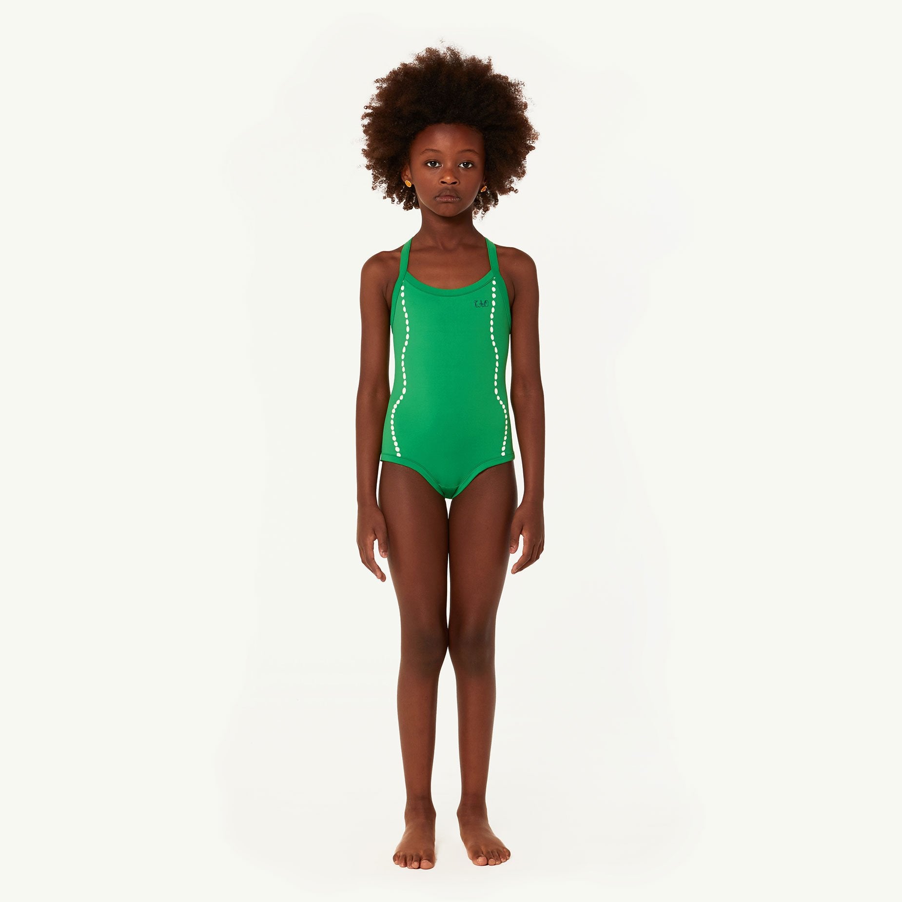 Green Trout Swimsuit MODEL FRONT
