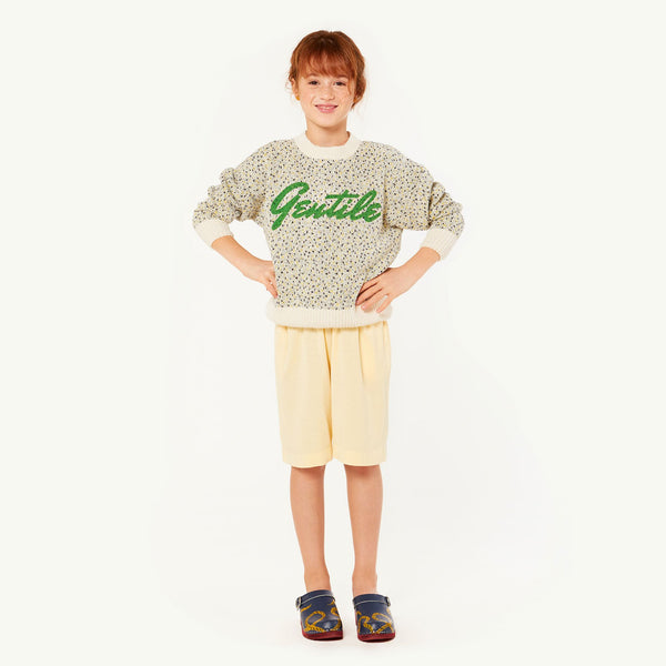 Yellow Gentile Bull Sweater MODEL FRONT
