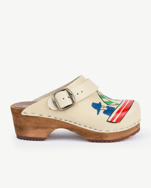White Clogs Shoes PRODUCT SIDE